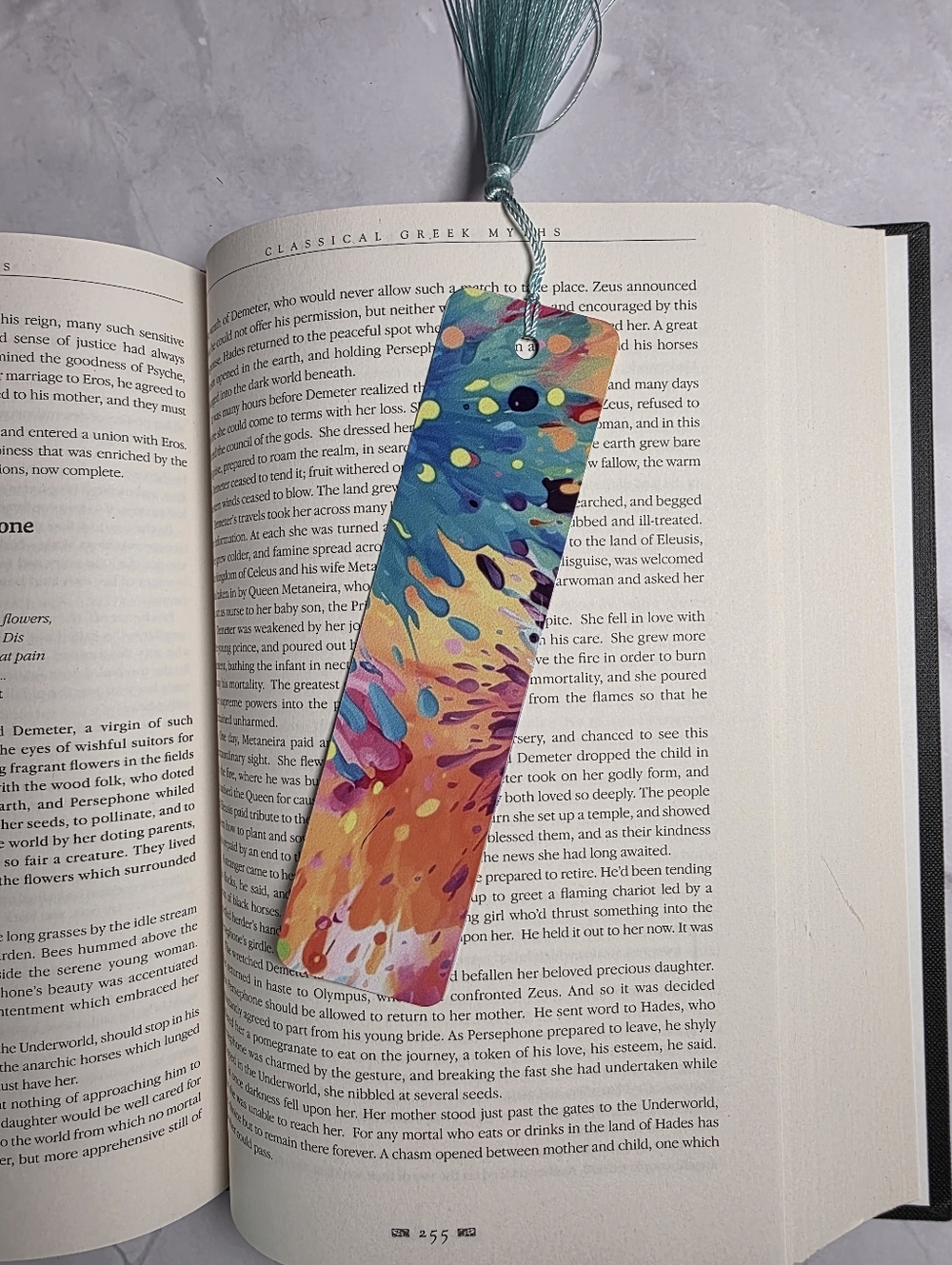 Vibrant Abstract Metal Bookmark - Picture 2 of 4